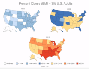 obesity map previous years