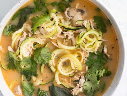 Coconut Curry Chicken Soup with Zoodles Recipe